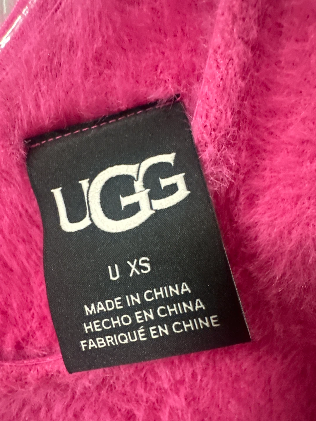 UGG Pink Fuzzy One-Shoulder Dress - XS - photo 3