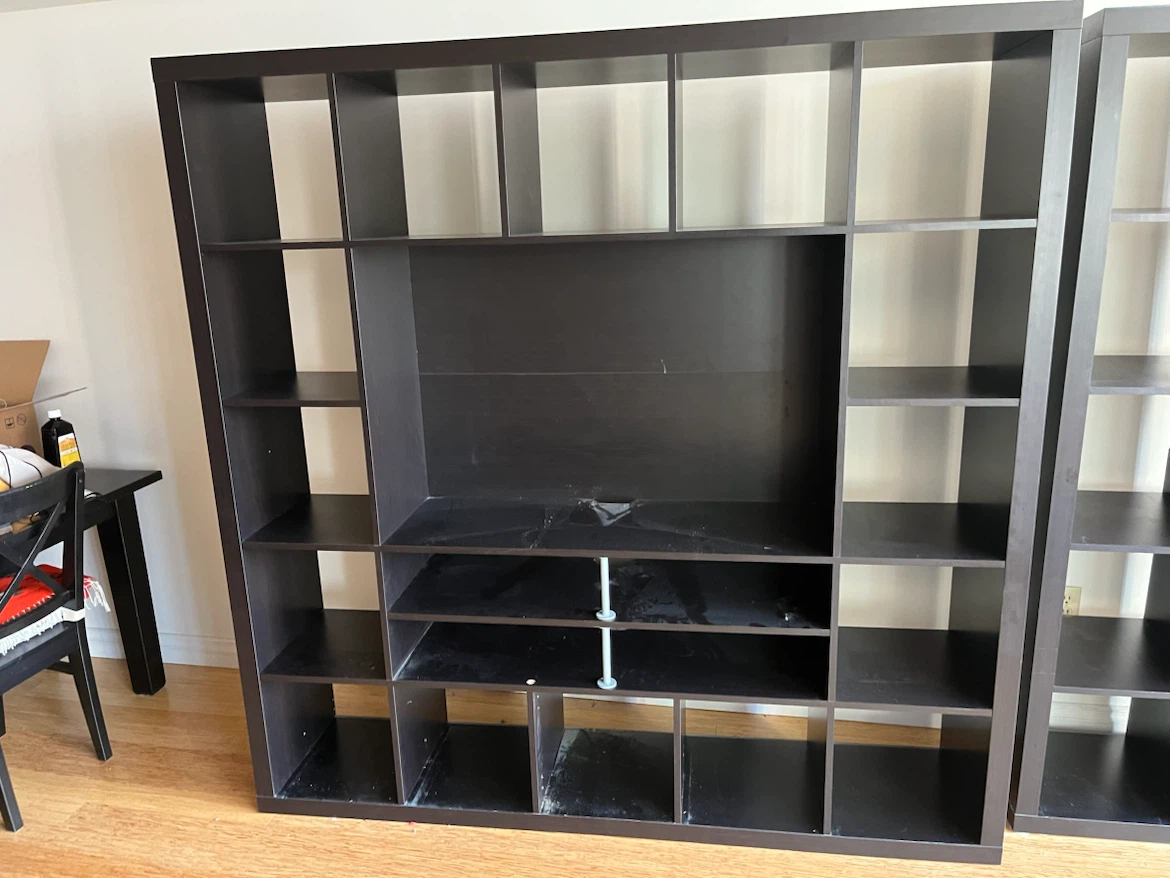 2 IKEA KALLAX Shelving Units