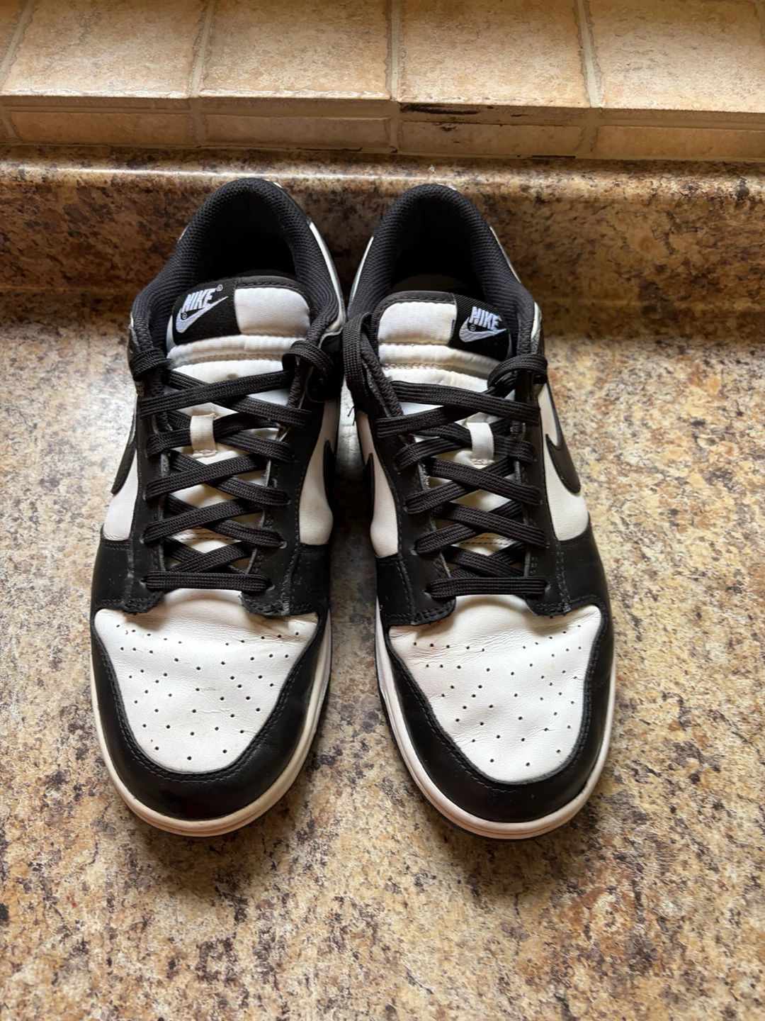 Nike Dunk Low Black White Sneakers - photo 4