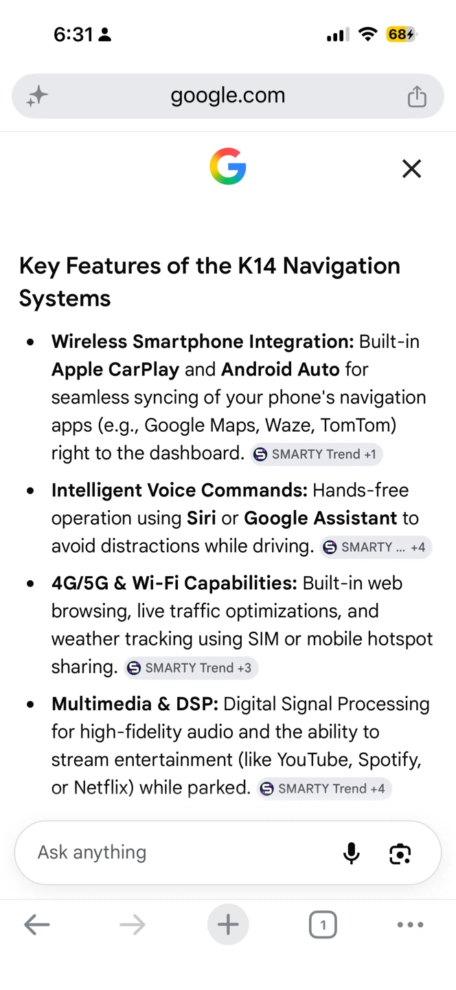 SMARTY K14 Intelligent Vehicle Navigation System - photo 4