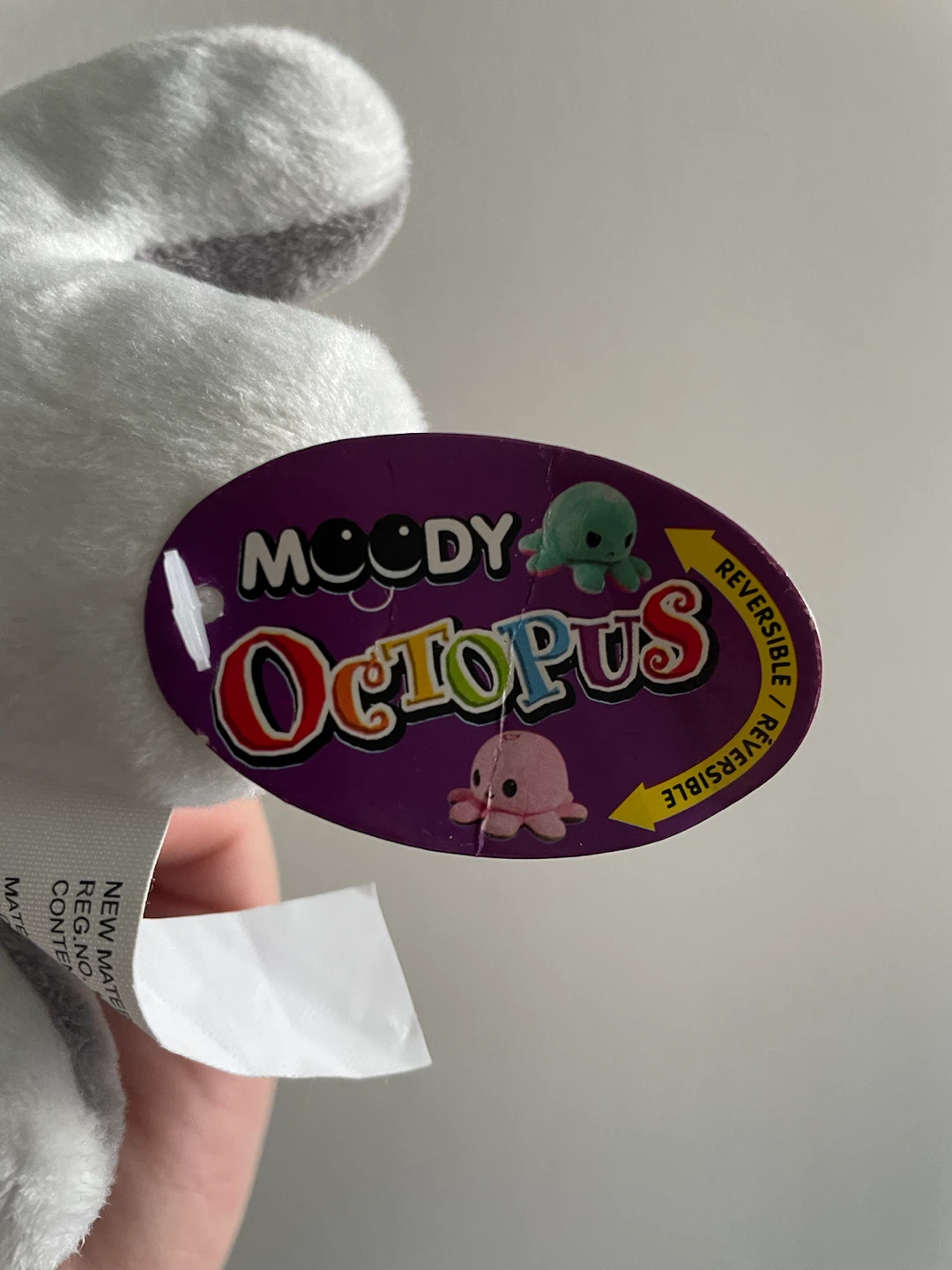 BNWT Moody Octopus Reversible Plush Toy - photo 3