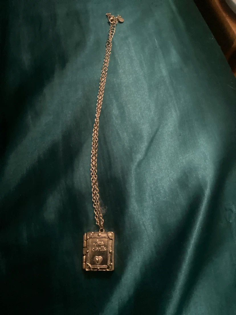 Book Locket Necklace