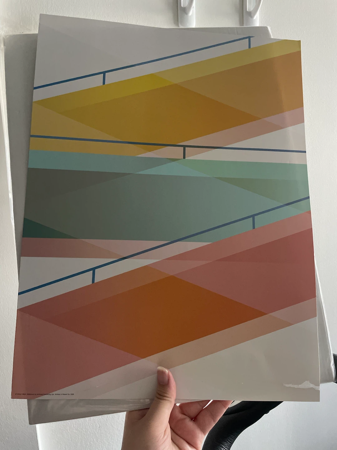 Ikea geometric abstract art print