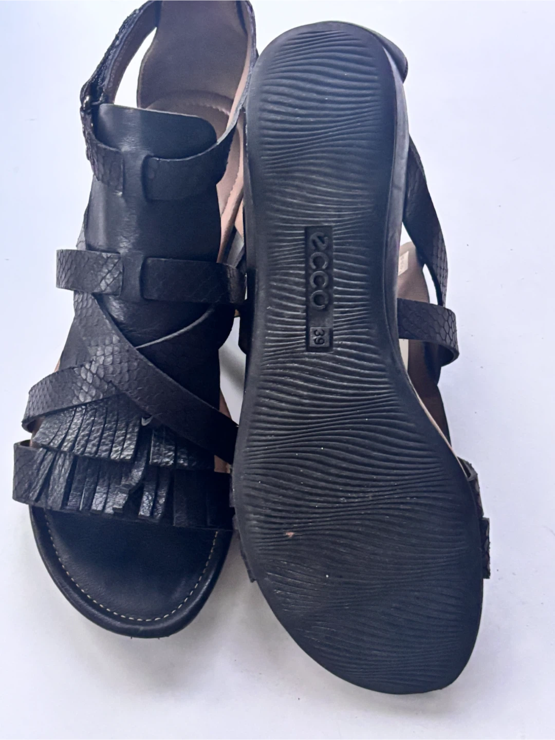 ECCO Black Gladiator Sandals - photo 2