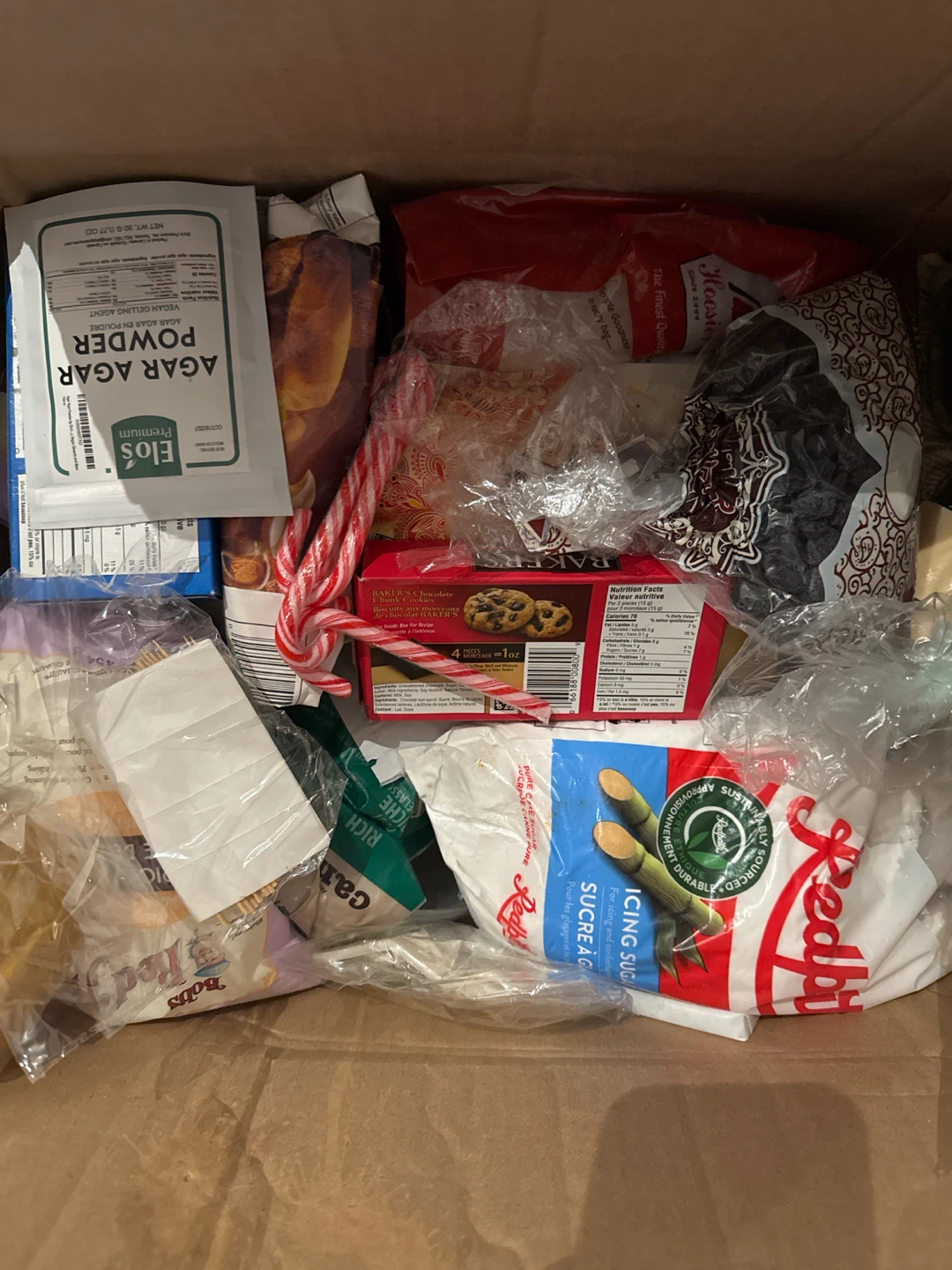 Baking Supplies Lot - Fondant, Sugars, Agar Agar