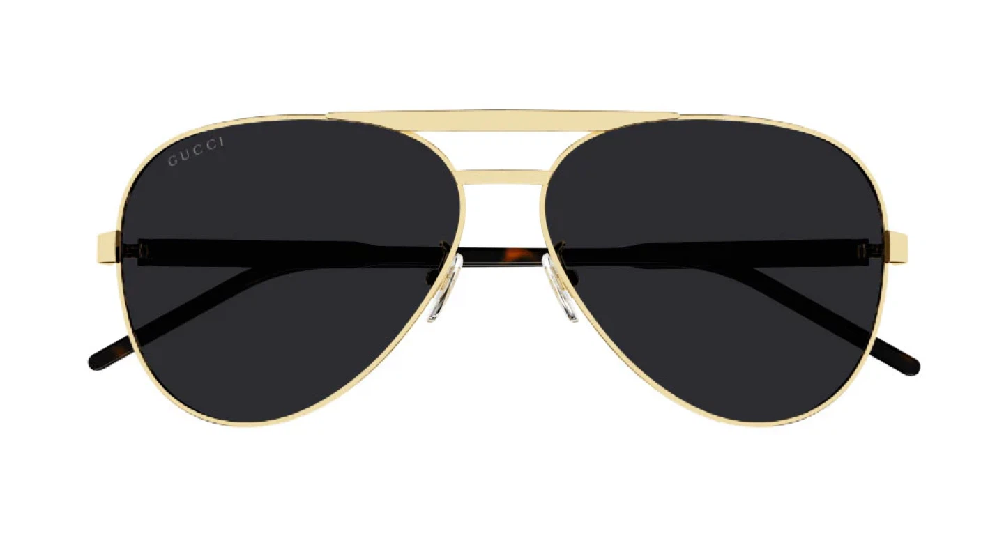 Gucci GG1163S Aviator Sunglasses Gold Havana Unisex w/ Case - photo 4