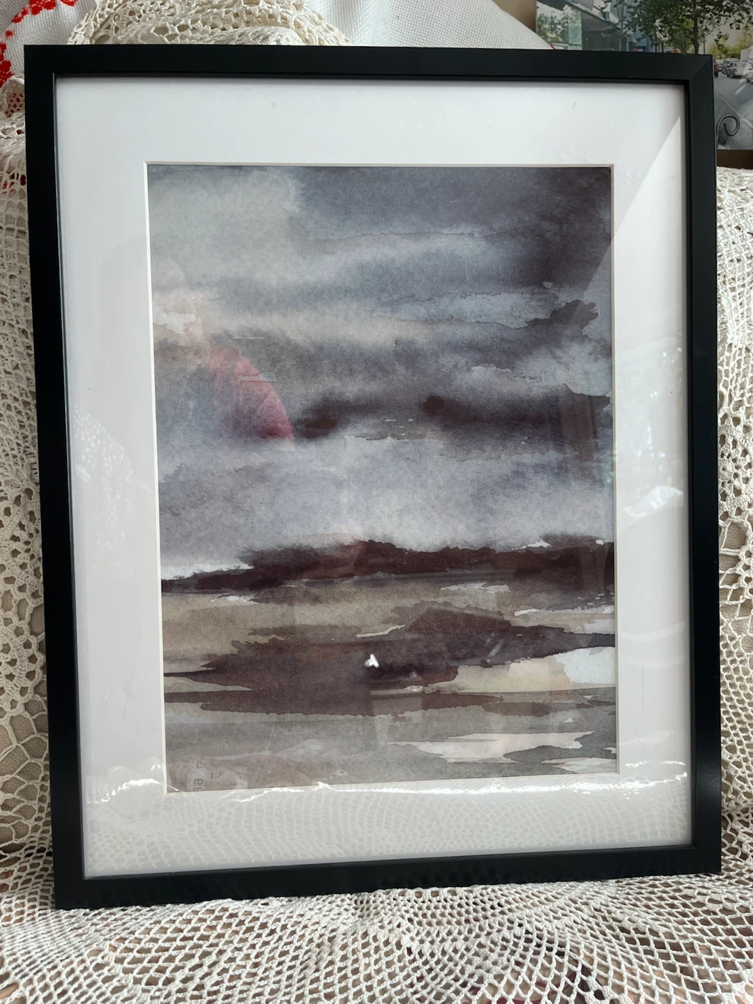 Art- Framed Abstract Watercolor Art Print - photo 4