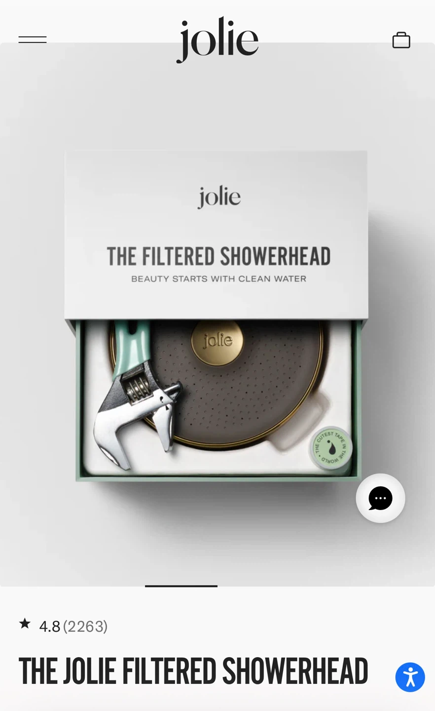 Jolie Filtered Showerhead - Brushed Gold - photo 2