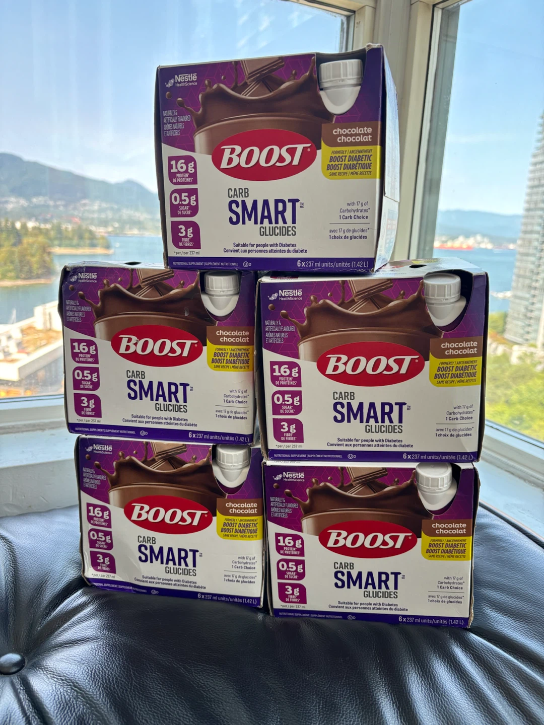 $10 each Boost Carb Smart Glucides Chocolate Drinks