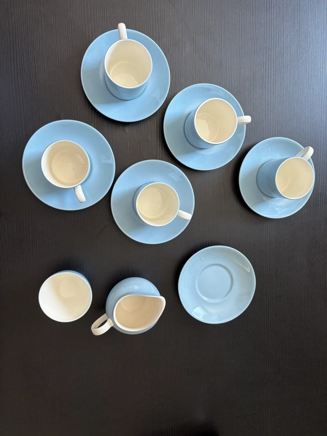 Vintage 1960s Wedgwood Summer Sky Blue Set