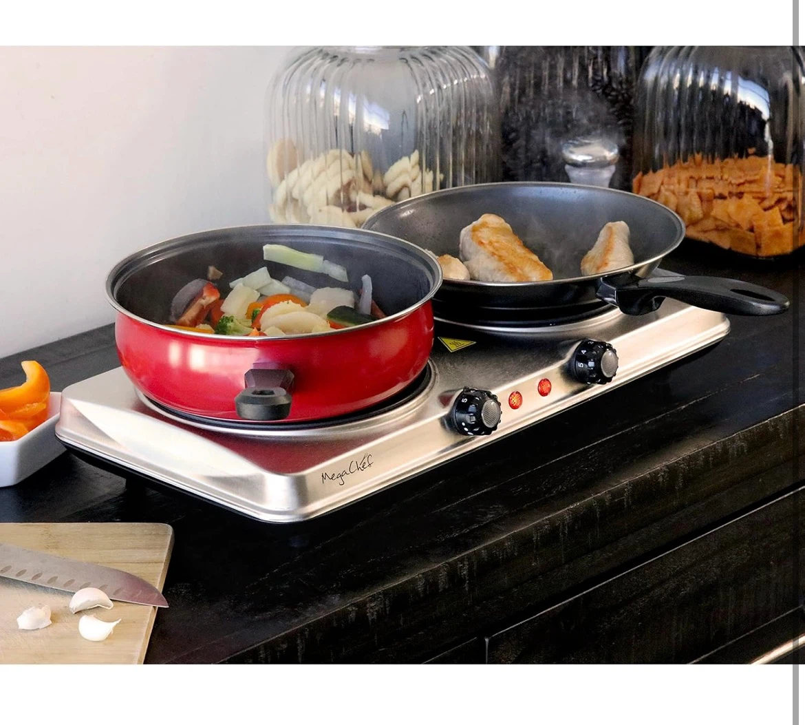 MegaChef Double Burner Hot Plate - photo 2