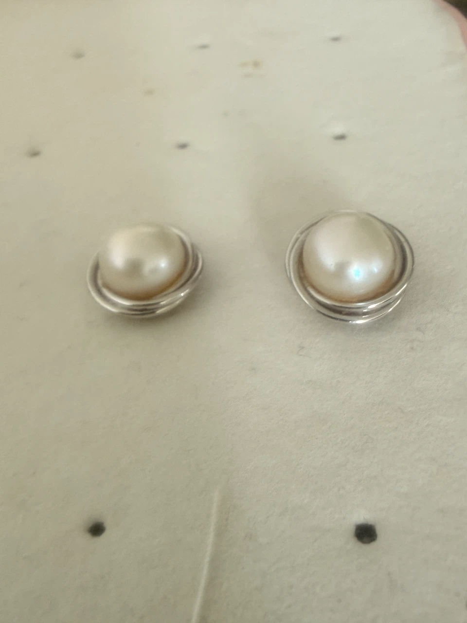 Natural Pearl Stud Earrings 18k gold - photo 5