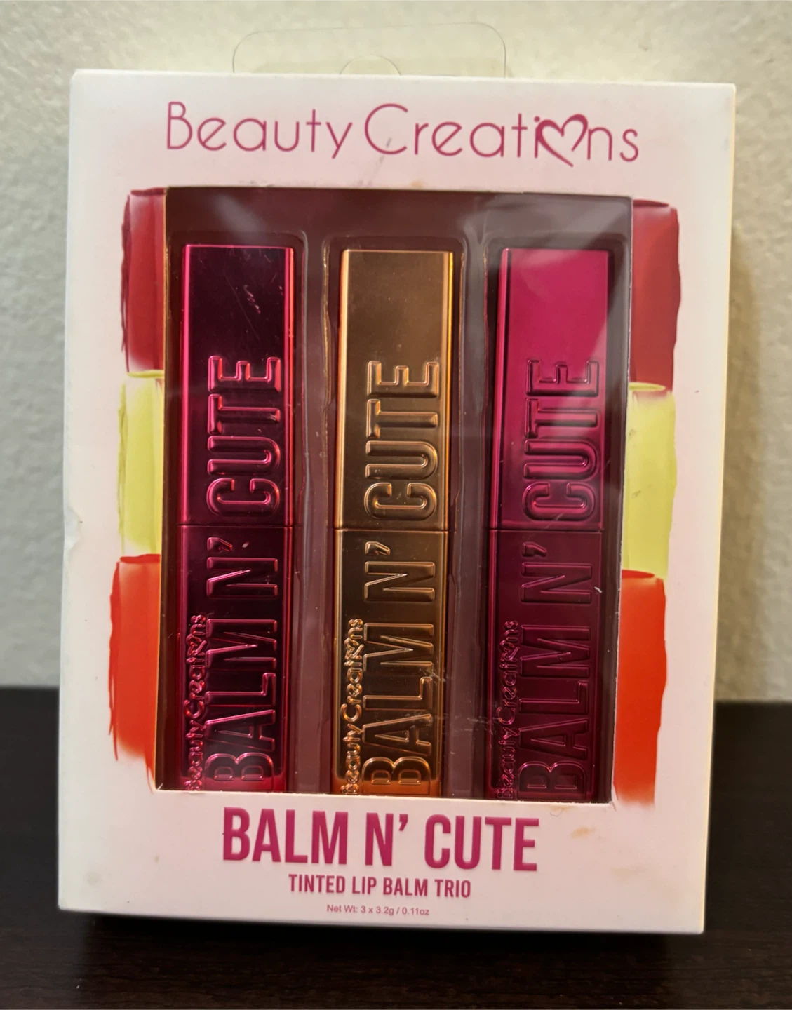 NEW-Beauty Creations Balm N' Cute Tinted Lip Balm Trio