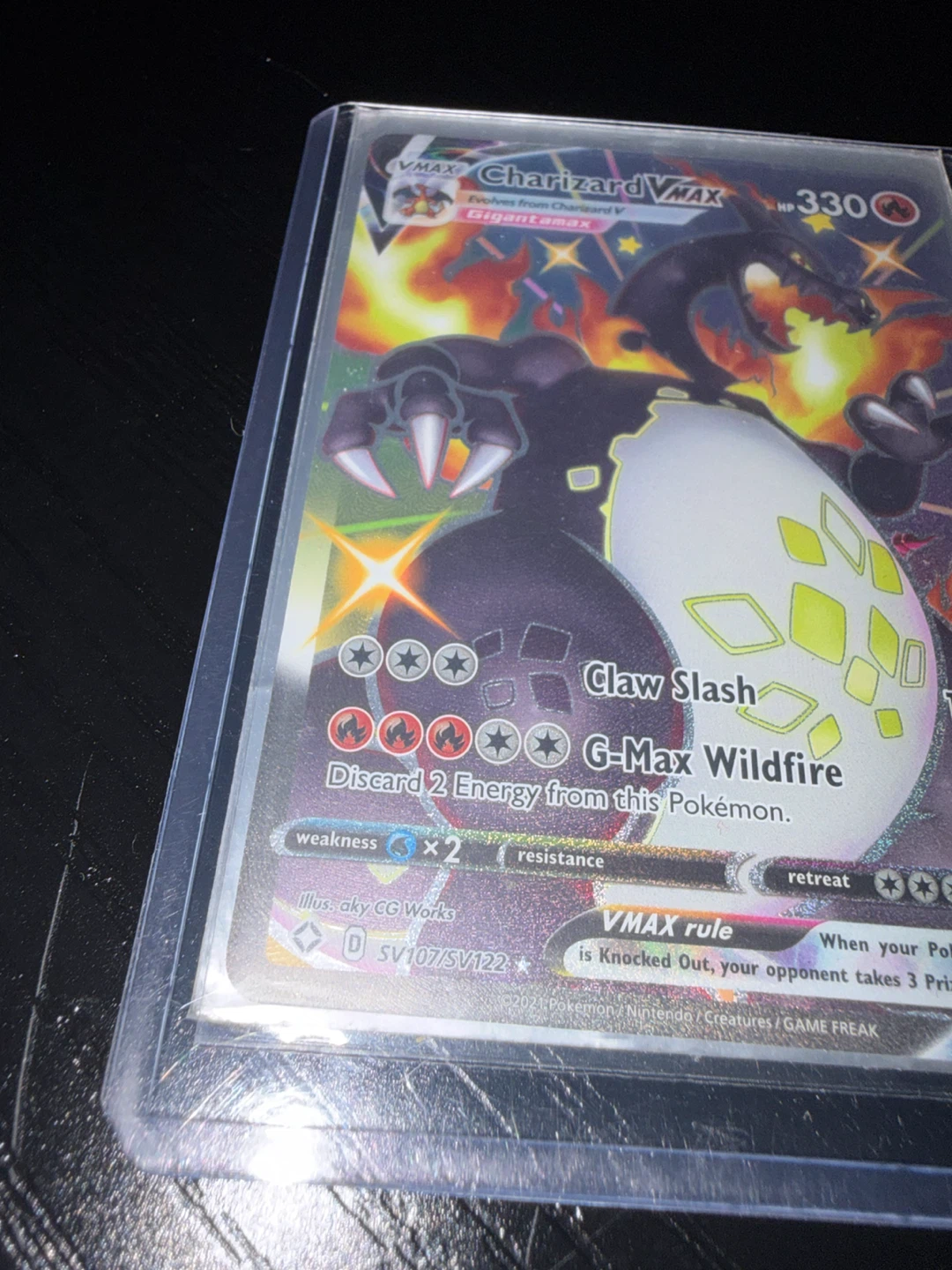 Pokemon Charizard VMAX Trading Card - photo 2