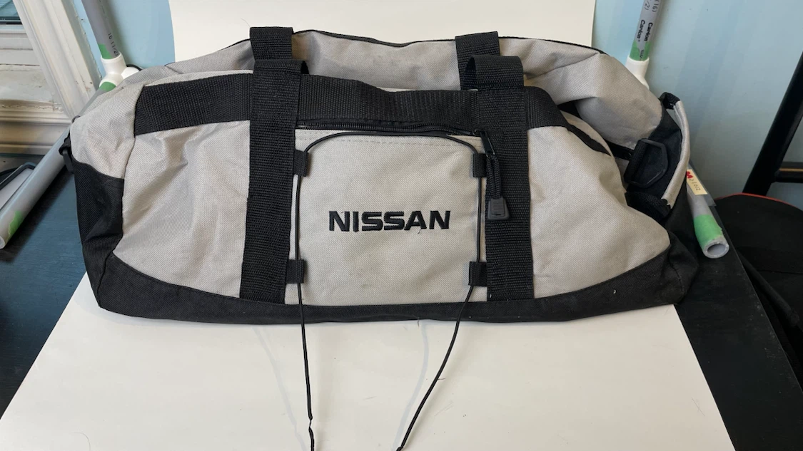 Nissan Grey Duffle Bag