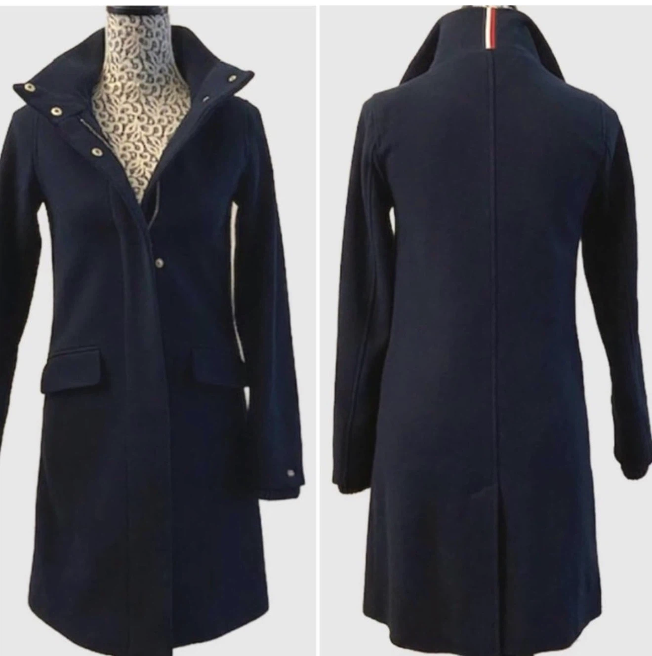 Tommy Hilfiger woman Navy blue wool blend  size Small