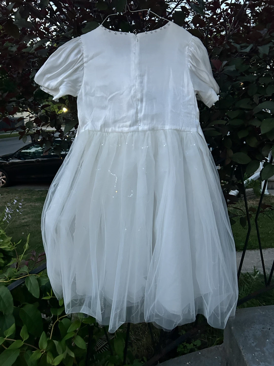 White Formal Dress with Bow - photo 4