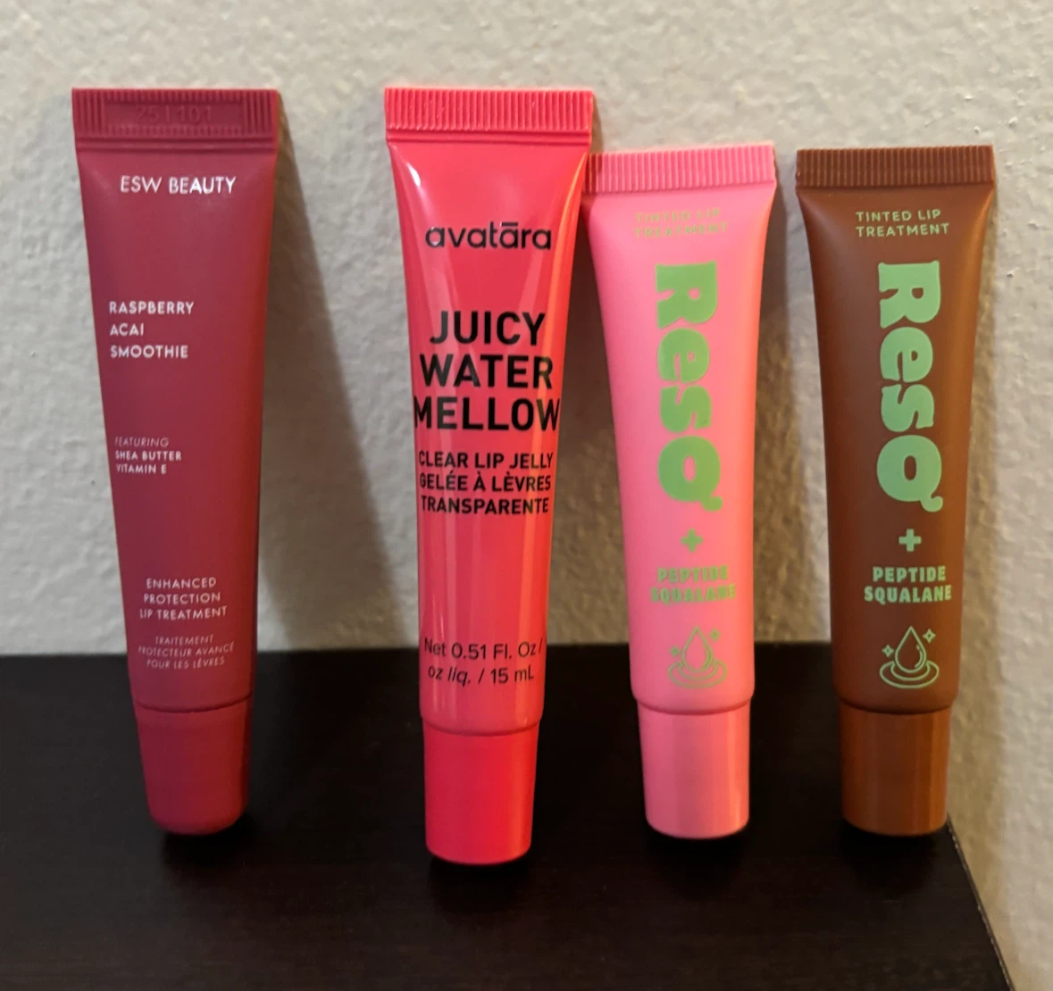 NEW-Lot of 4-ESW Beauty, Avatara, and Resq Lip Treatments