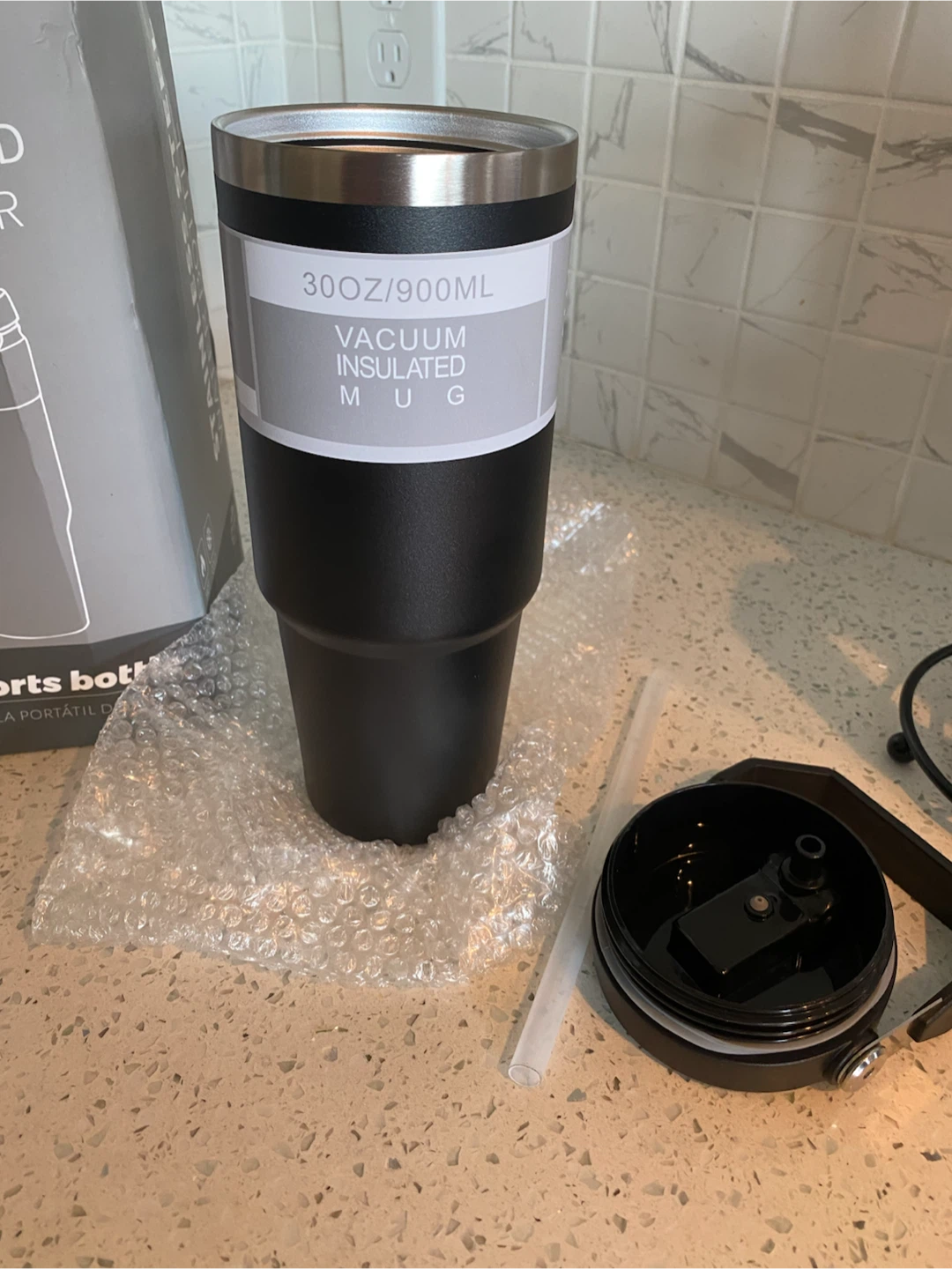 30oz Stainless Steel Vacuum Insulated Tumbler/Water Bottle - photo 3