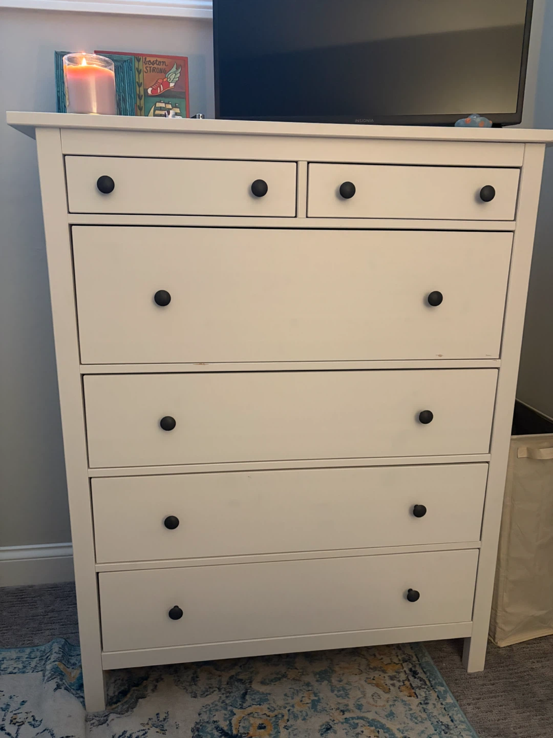 IKEA HEMNES 6-Drawer Dresser - White Stain - photo 2