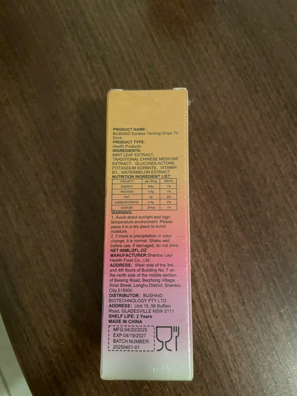 Bushald Sunless Tanning Drops to Drink 60ML - photo 3
