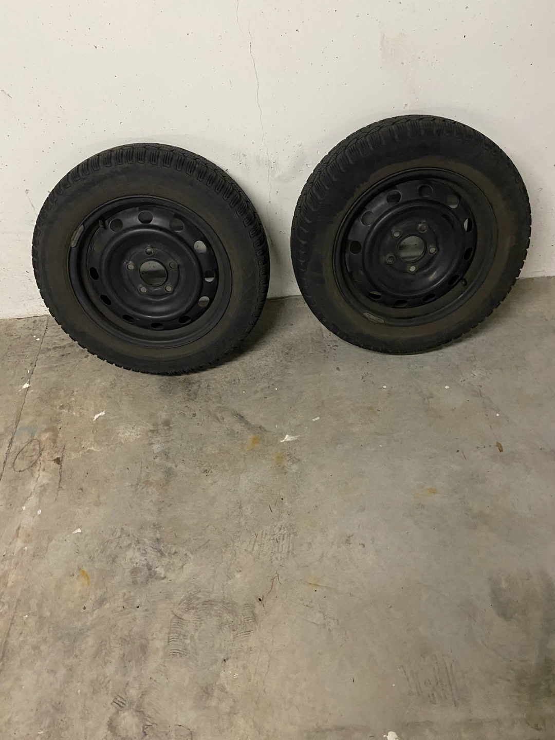 Two Pirelli Winter Tires on Rims