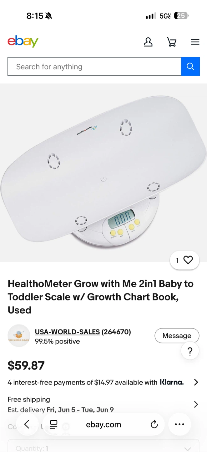 Health o meter Baby to Toddler Scale with Growth Chart Book