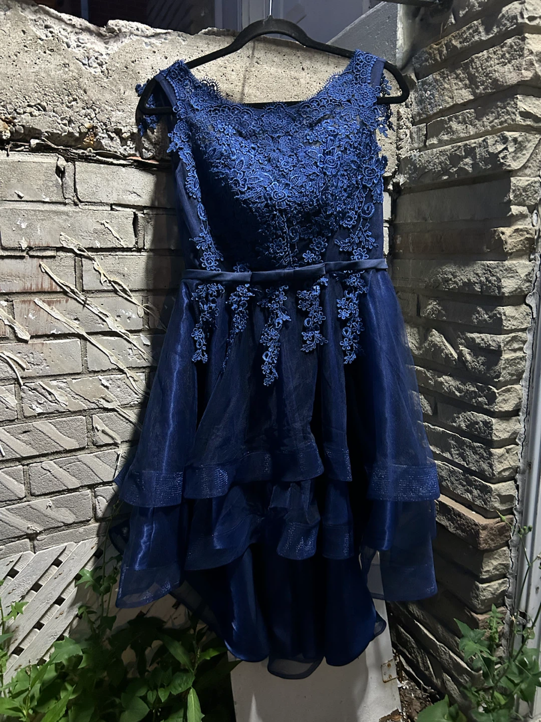 Royal Blue Lace and Tulle Party Dress - photo 5