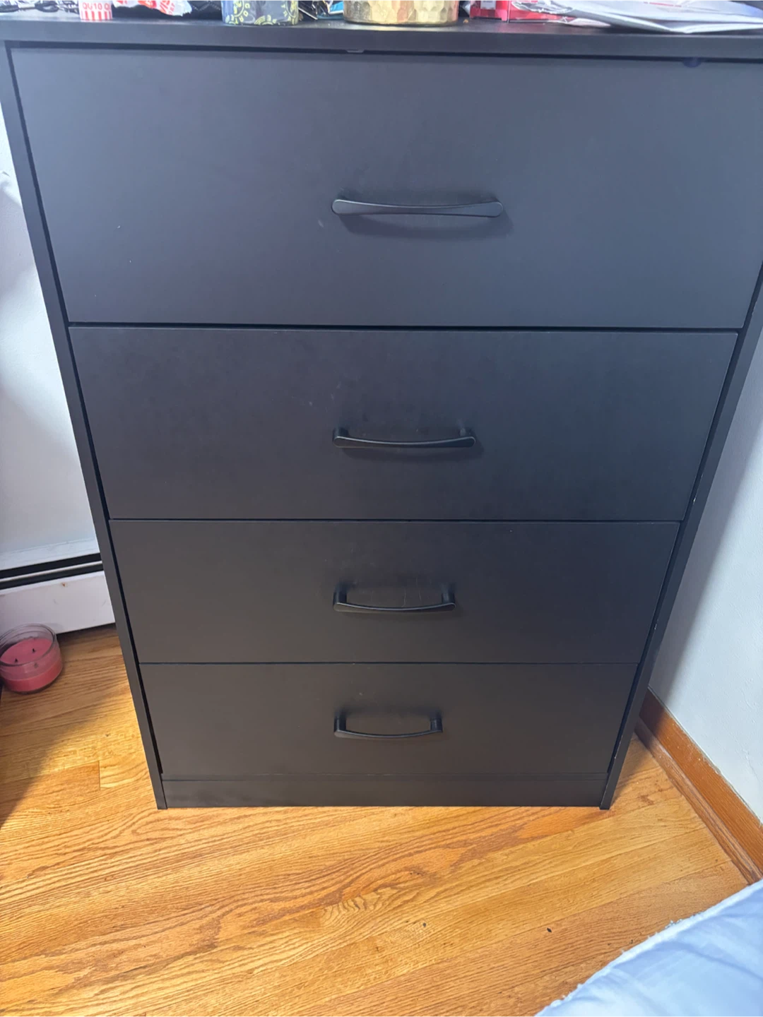 Black 4-Drawer Dresser