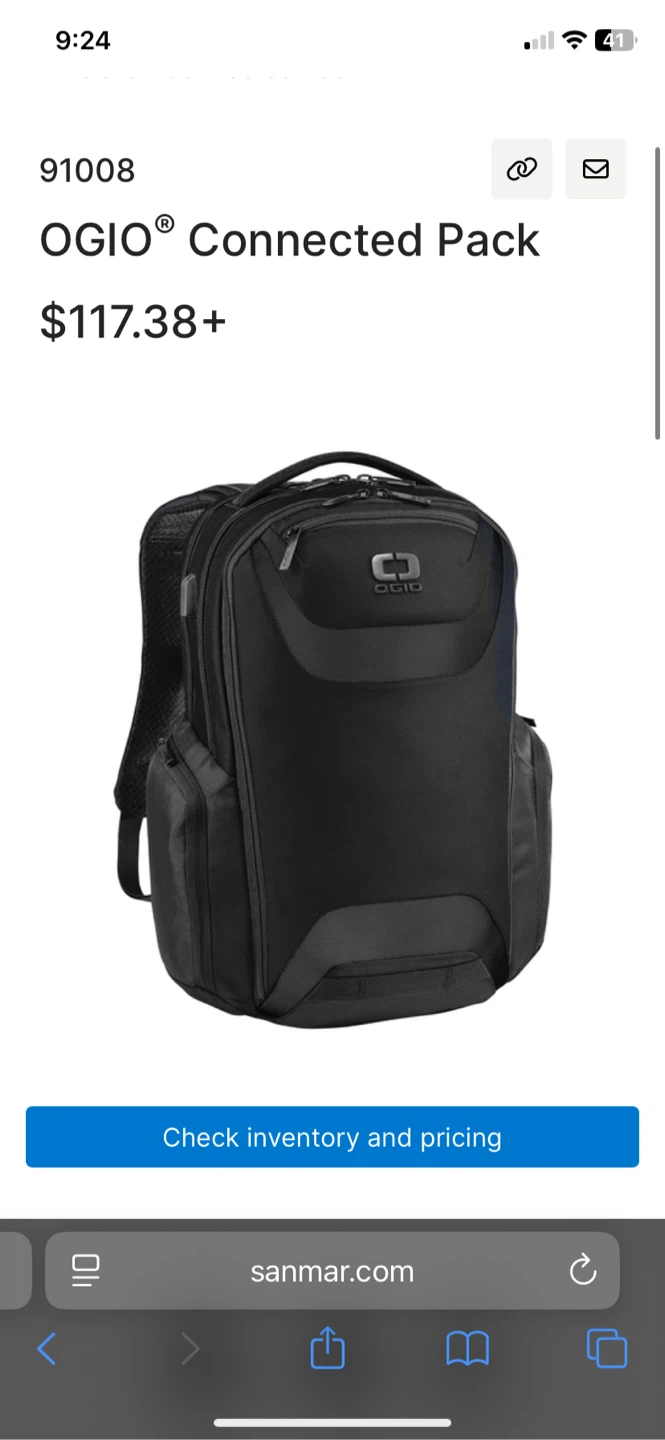 multiple pocket/compartment usb backpack
