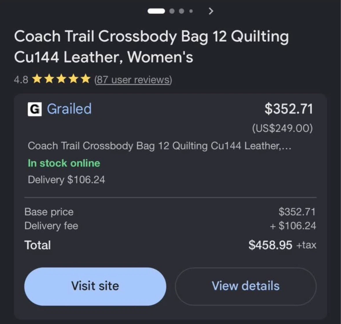 Coach Pillow Quilted Trail Bag 12 - Rare & Discontinued - photo 5