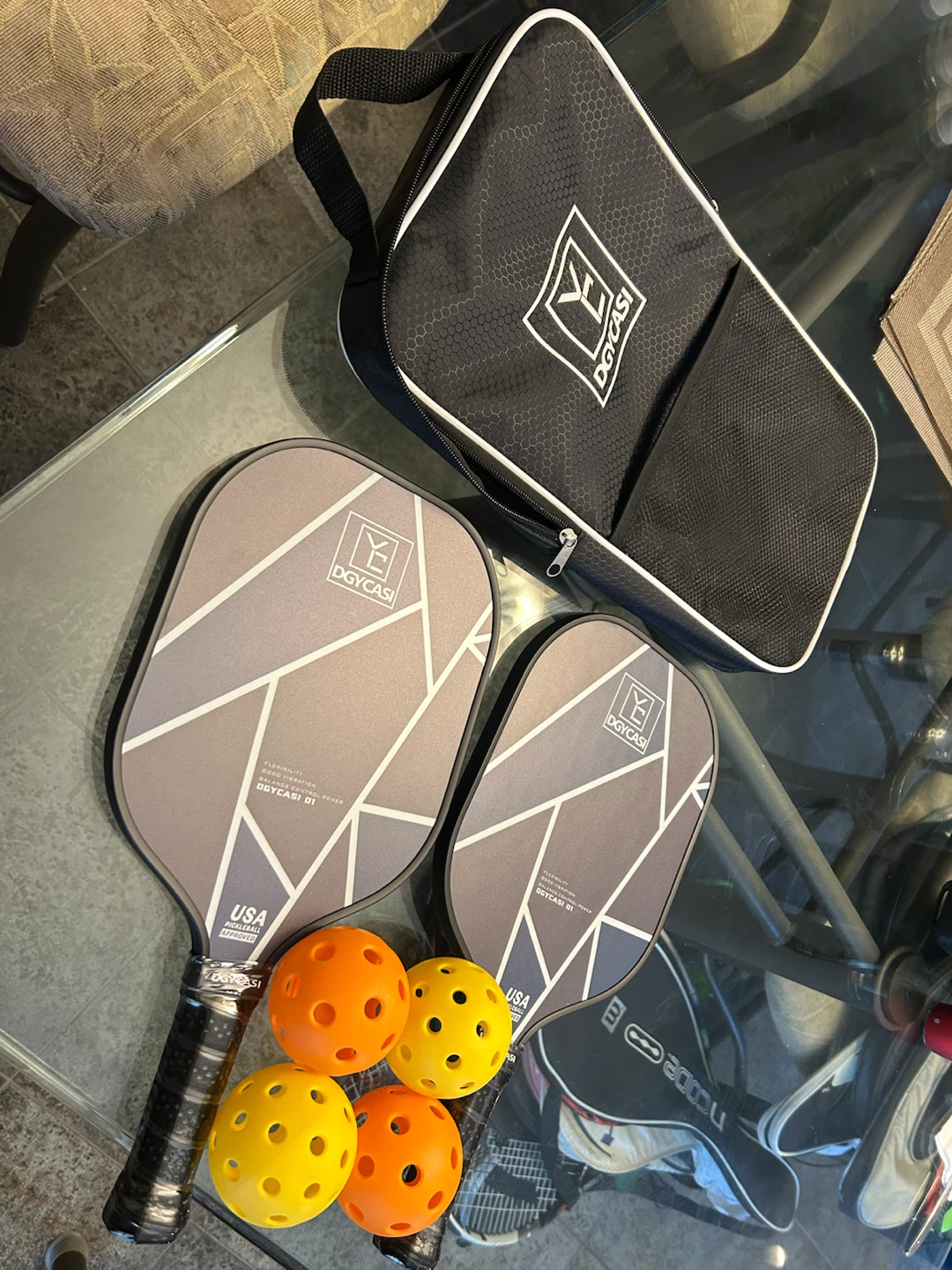 *NEW* Carbon Fiber Pickleball Paddles Set - photo 3