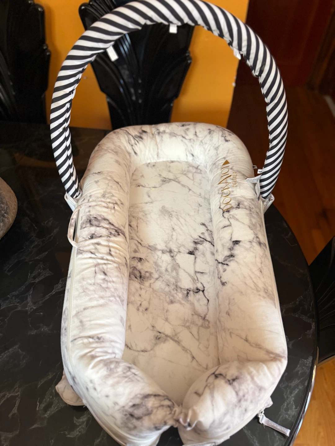 DockATot Baby Lounger Marble Print