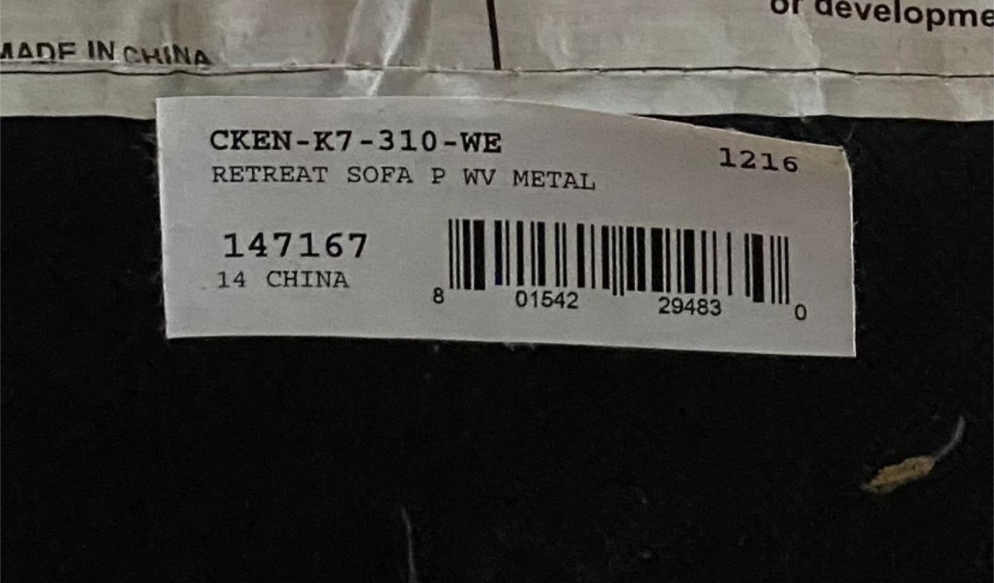 Gray West Elm Couch - photo 3