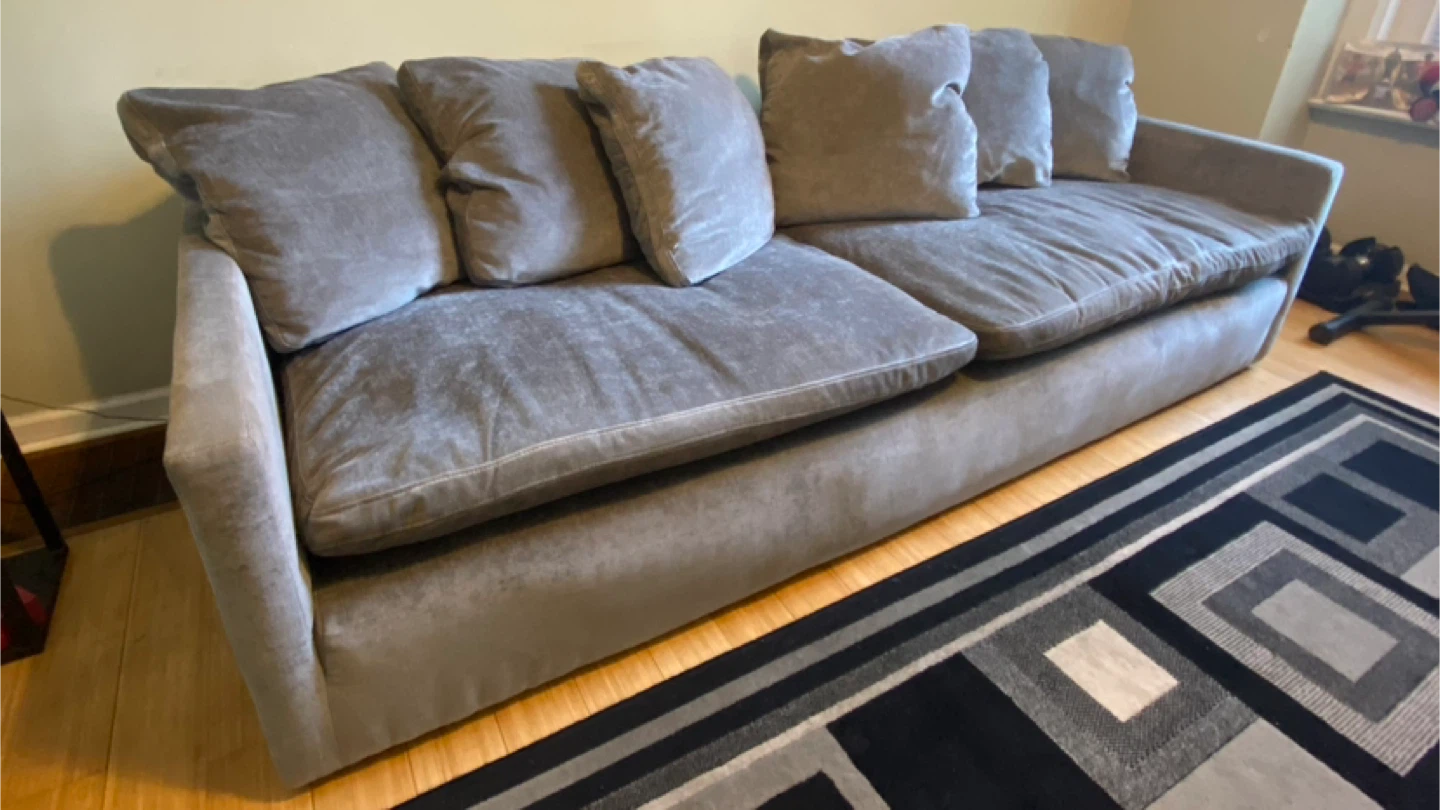 Gray West Elm Couch - photo 2
