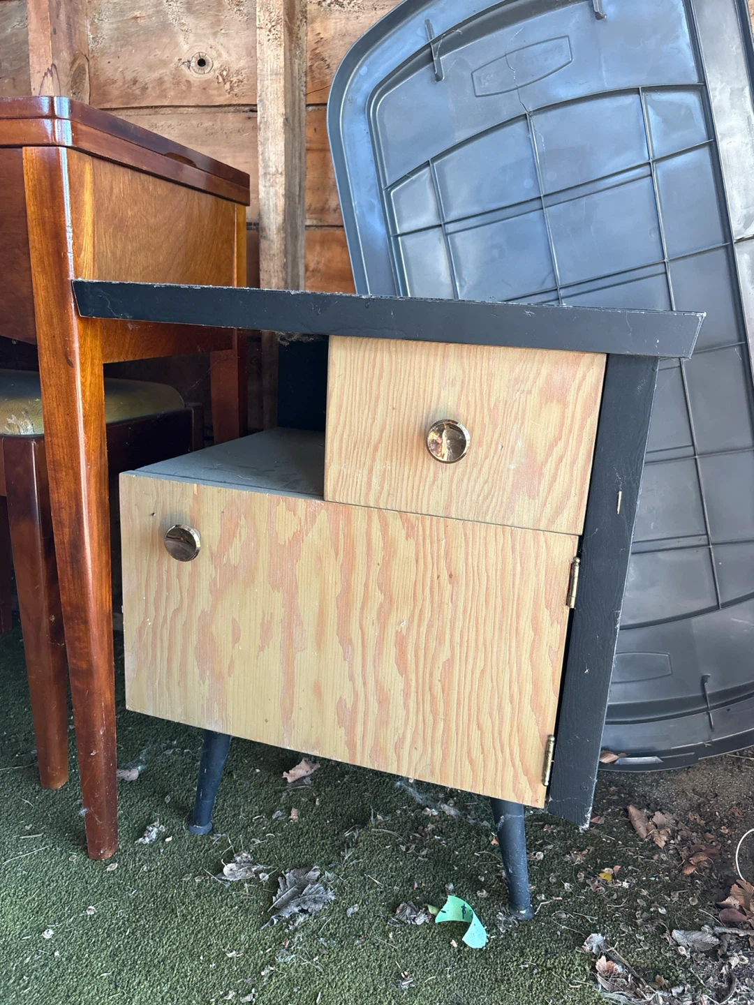 Must go ASAP! Small Wooden Nightstand with Drawer