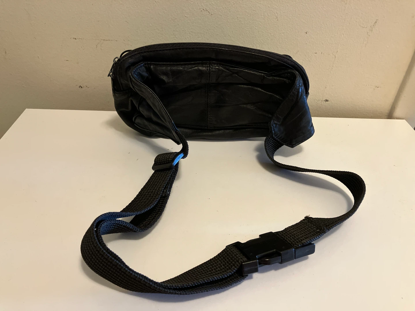 Black Leather Fanny Pack - photo 3