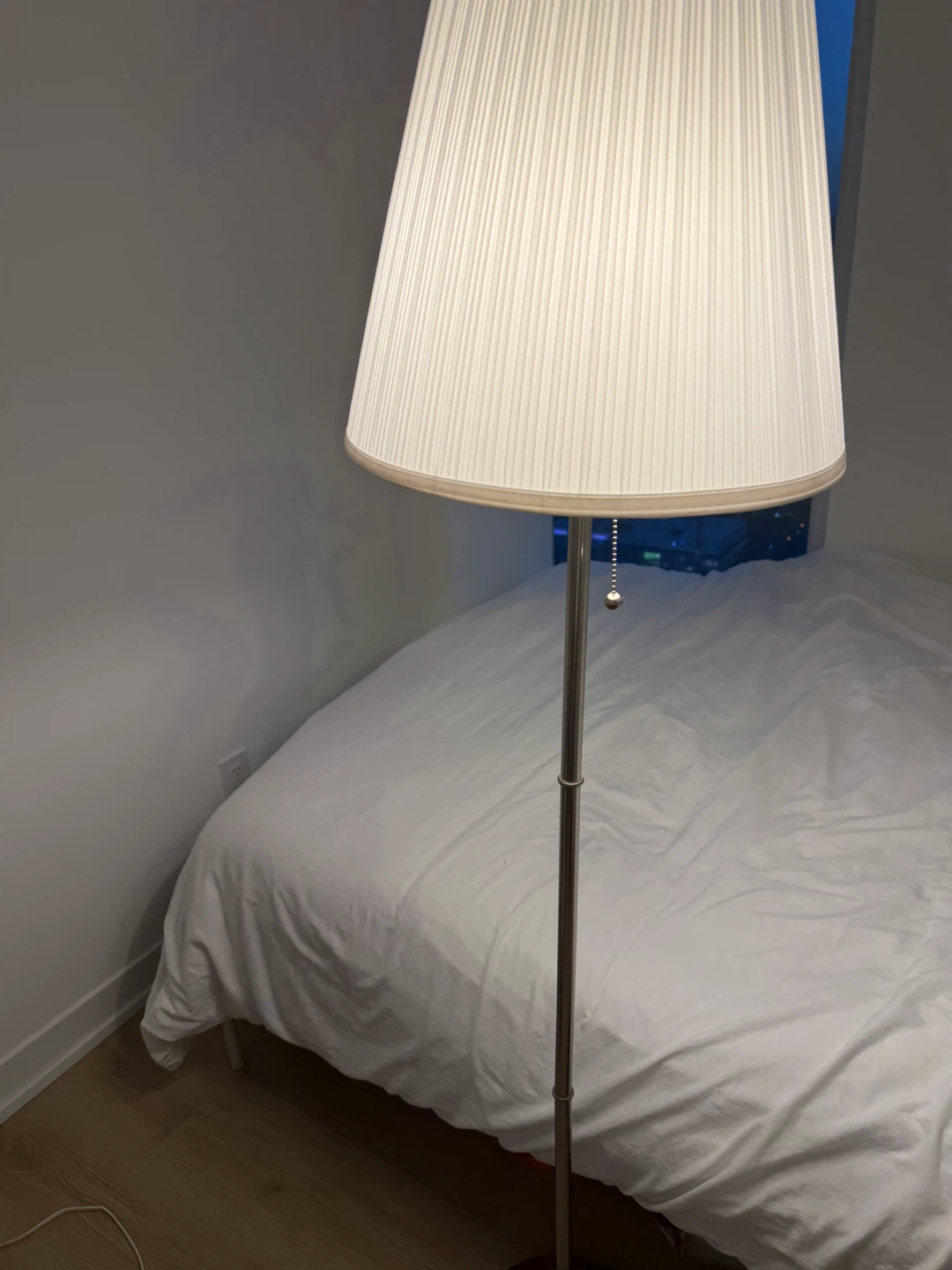Floor Lamp with Pleated Shade