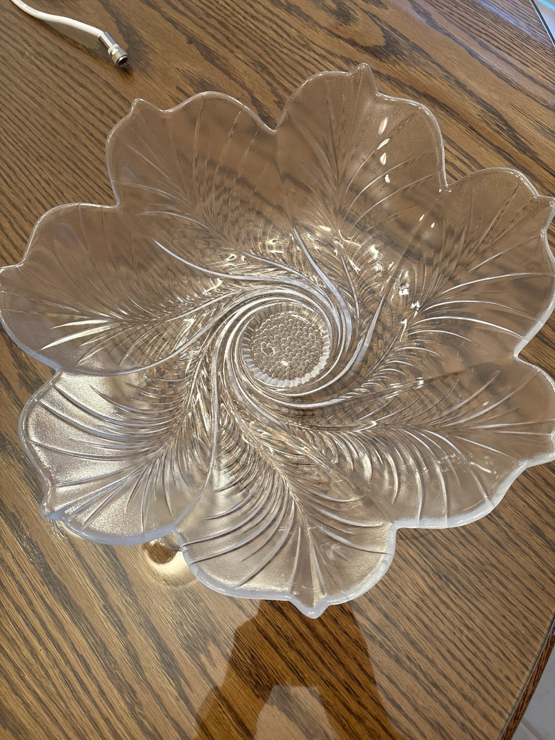 Clear Glass Decorative Bowl