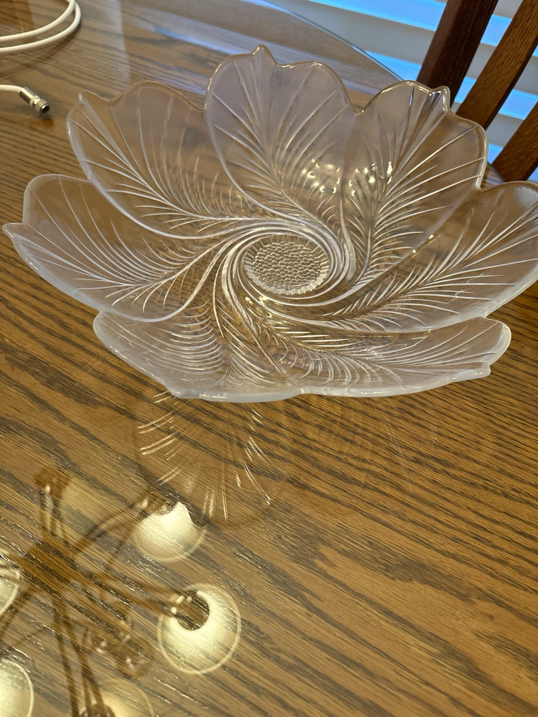 Clear Glass Decorative Bowl - photo 2