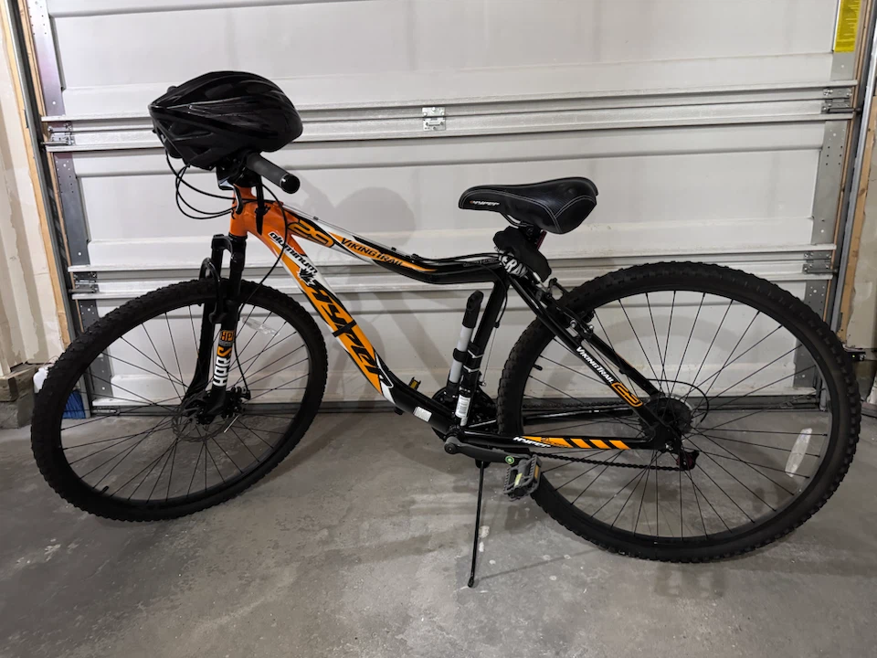 Hyper Viking Trail Mountain  Bike with 4 accessories