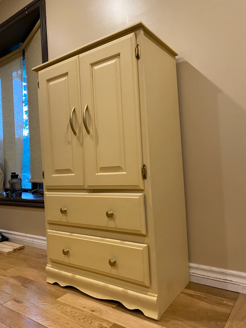 Solid Pine Wood Off White / Ivory Dresser (CAN DELIVER) - photo 3