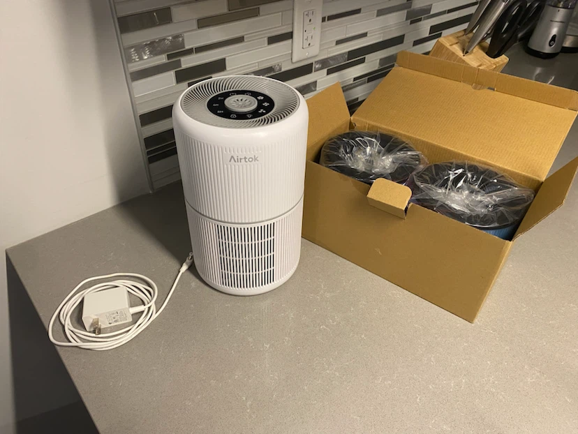 Air purifier with extra filters