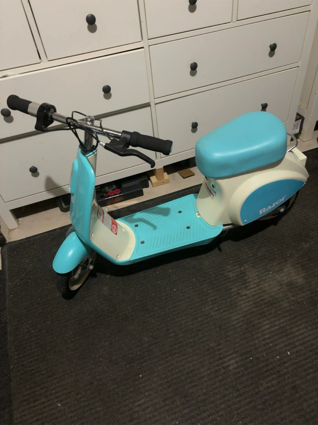 Teal Razor Pocket Mod Electric Scooter with charger
