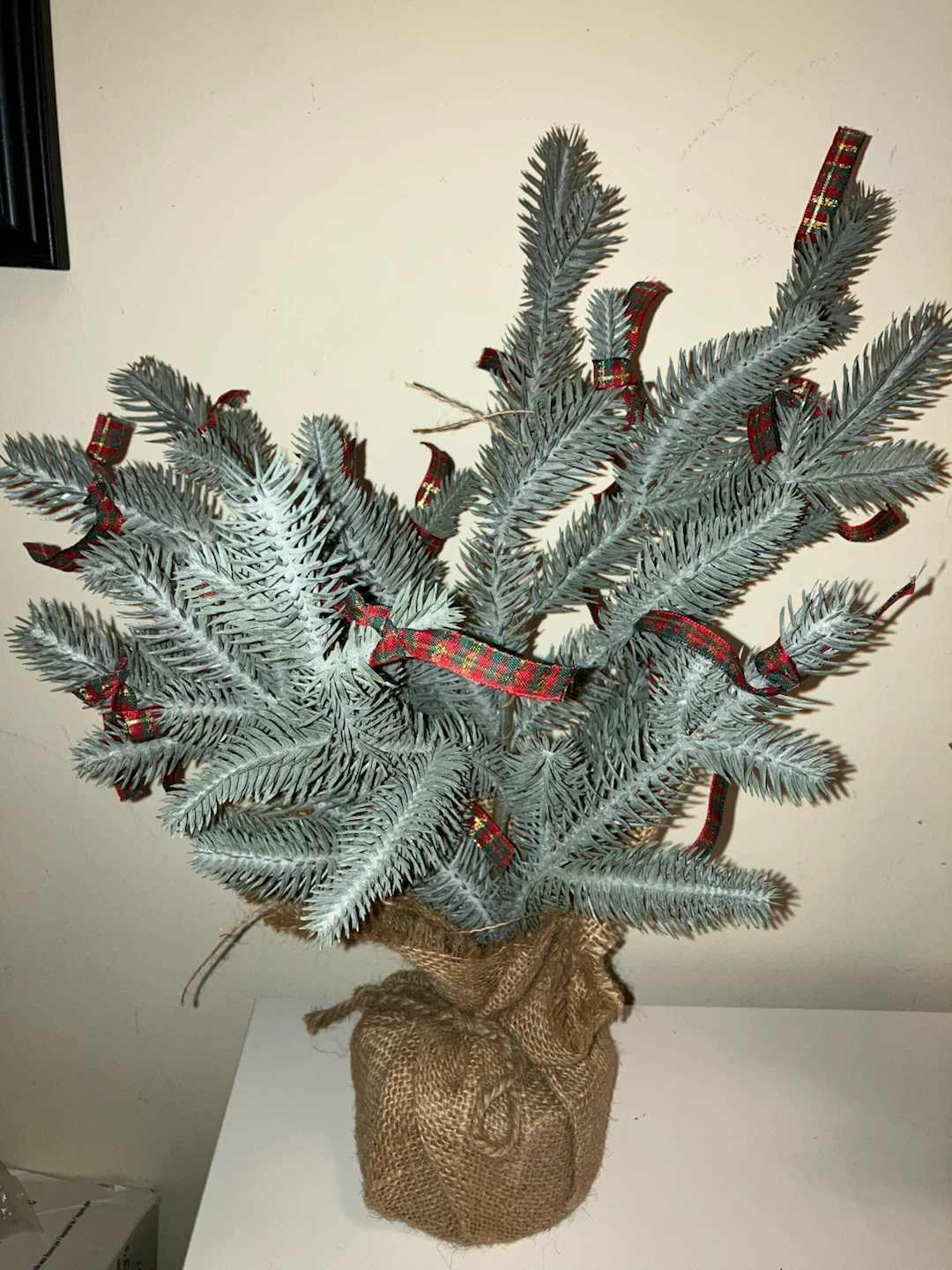 Mini Burlap Base Christmas Tree (has 2, price of Each) - photo 2