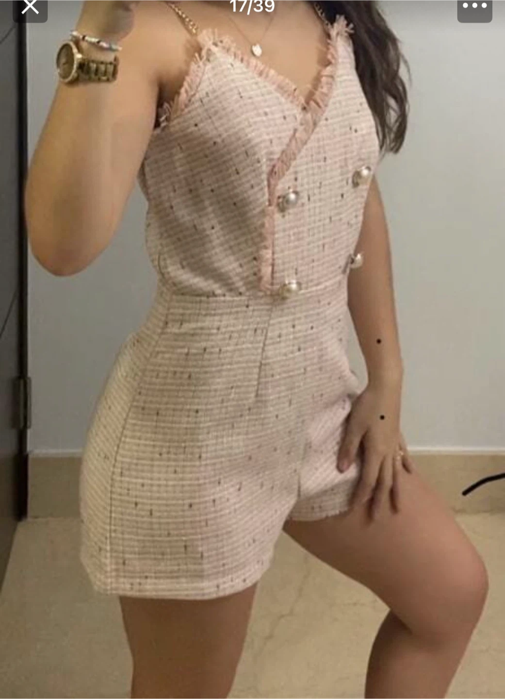 Women's Tweed Romper