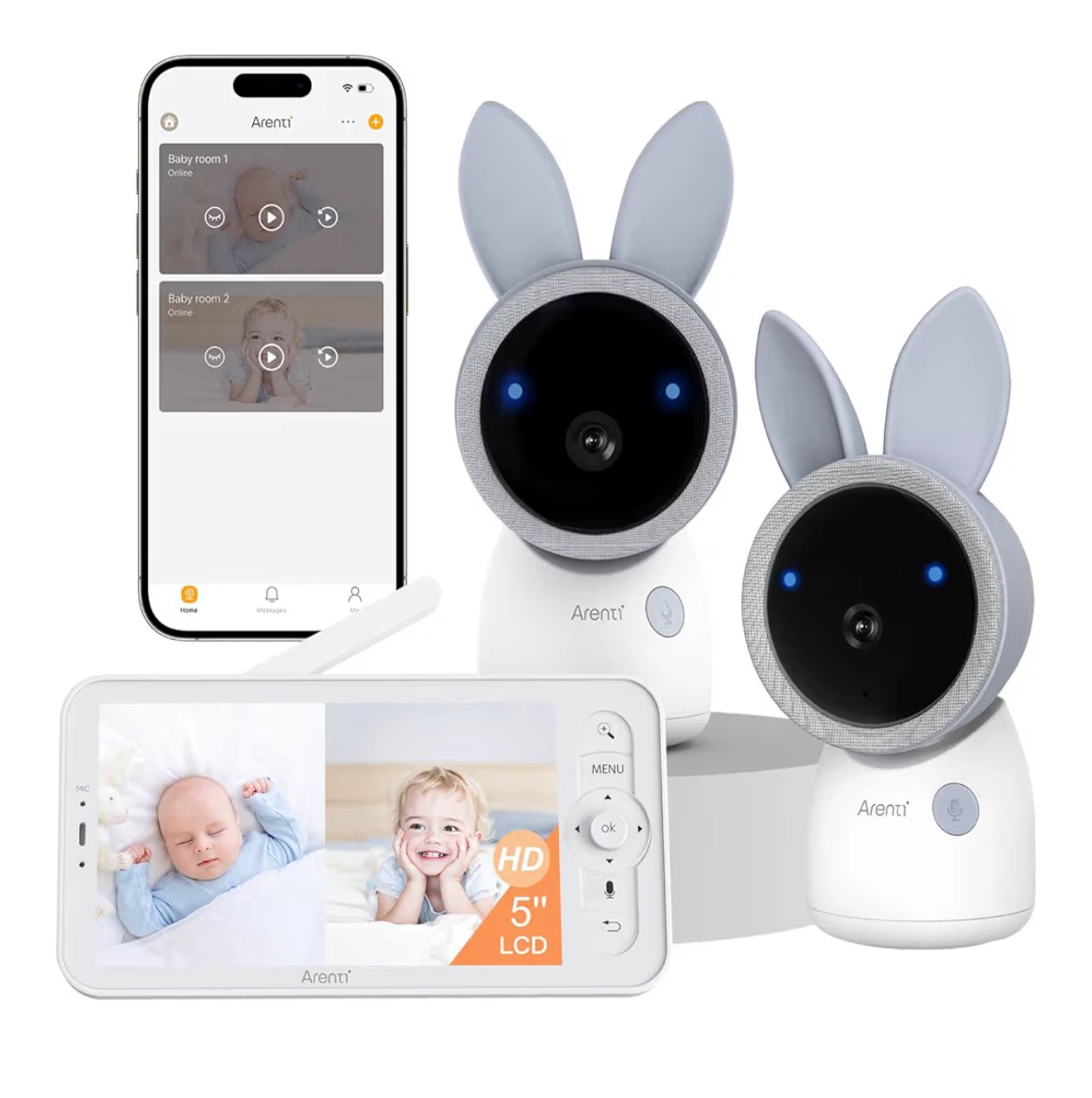Arenti 4MP HD Baby Monitor with Pan & Tilt