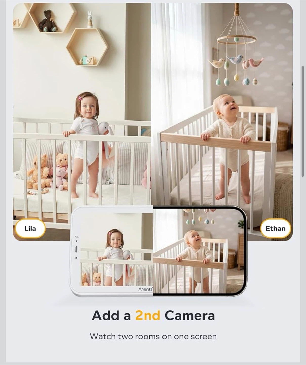 Arenti 4MP HD Baby Monitor with Pan & Tilt - photo 4