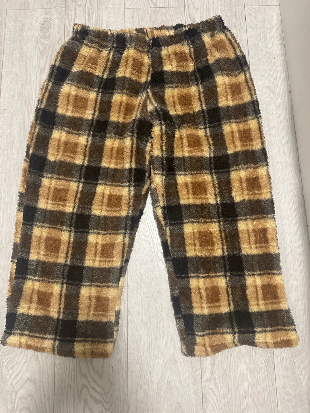 Brown Plaited pants