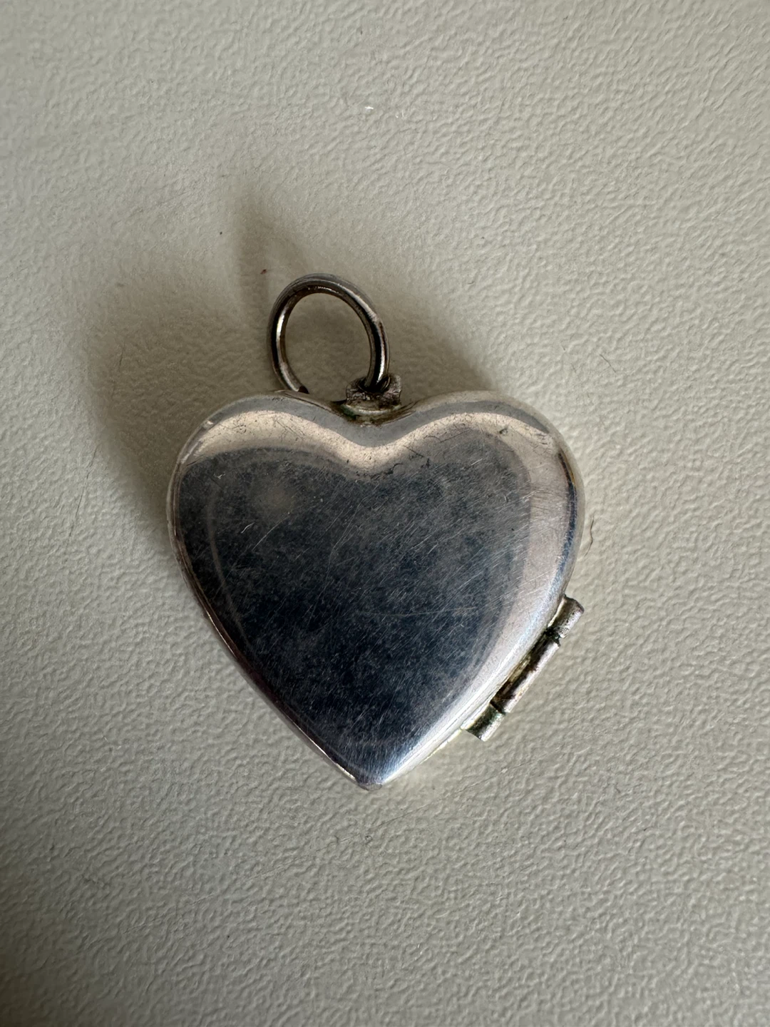 Vintage Heart Shaped Locket Pendant Silver - photo 2